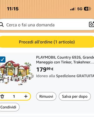 Gioco Fattoria Country PLAYMOBIL 4-10 anni