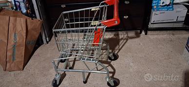Carrello spesa in metallo per bambini