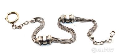 Stupenda catena orologio argento 1880