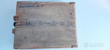 Cassa munizioni mortaio esercito tedesco