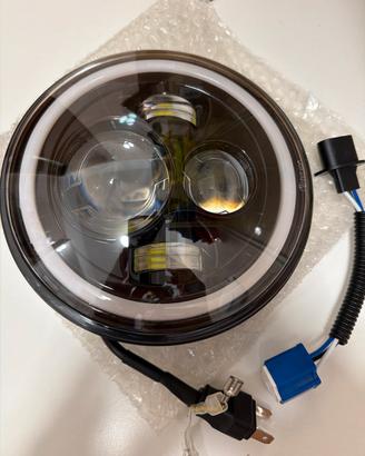 Faro LED 7” DRL Bianco + Giallo H4 - Nuovo