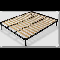 rete letto matrimoniale con doghe in legno 169x190