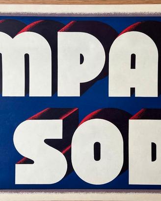 Poster vintage CHIOZZANI BANNER CAMPARI SODA