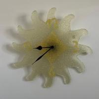 Lampadario, orologio da muro e 2 abat-jour
