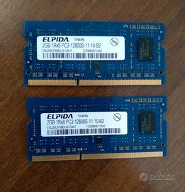 Memorie memoria RAM computer pc portatile notebook