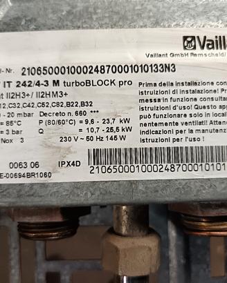 caldaia Vaillant turboblok  pro
