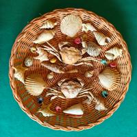 Decorazione vintage artigianale, a tema marino