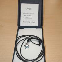 Collana stella piccola in oro bianco