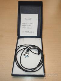 Collana stella piccola in oro bianco