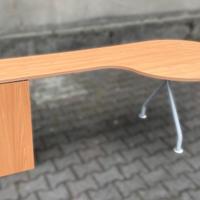 Scrivania Angolare Sagomata - Design Moderno