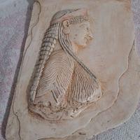 Bassorilievo in gesso donna greca