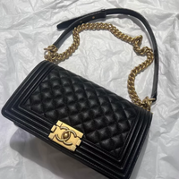 Chanel Le Boy Piccola Nero/Oro Condizione Perfetta