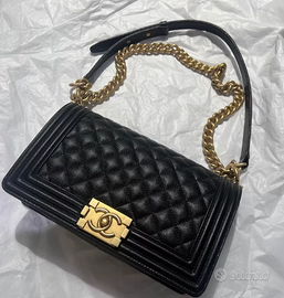 Chanel Le Boy Piccola Nero/Oro Condizione Perfetta