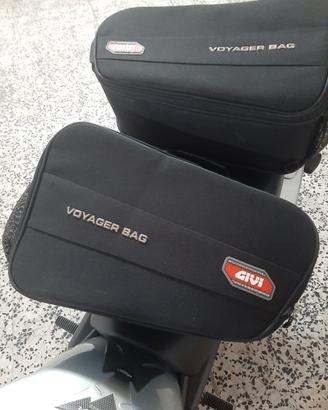 BORSE LATERALI GIVI E DOPPIA BORSA SERBATOIO GIVI