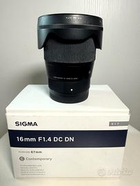 Sigma - Obiettivo 16mm-F/1.4 attacco Sony E