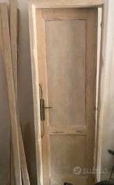 Porta legno massello decappata