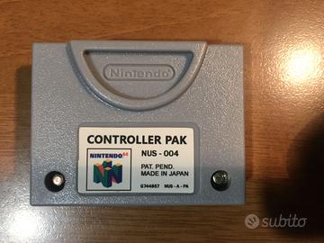 Controller Pak Memory card nintendo 64 N64
