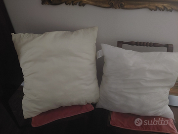 3 cuscini in piume d'oca