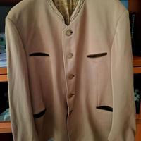 Giacca uomo con collo alla coreana beige tg 56