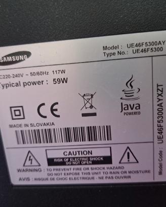 TV samsung 46 pollici
