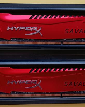 2 MODULI MEMORIA RAM HYPERX SAVAGE 2X8GB 2133 MHz