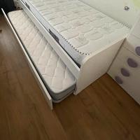 letto singolo bianco come nuovo