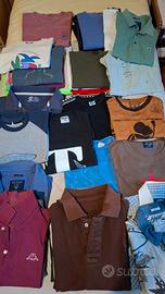 Lotto di oltre 30 T-shirt varie marche e modelli