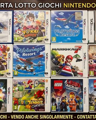 Lotto Giochi Nintendo 3DS e DS