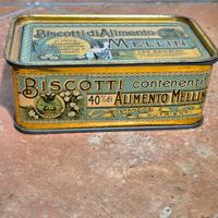 MELLIN scatola in latta dei biscotti (anni 3O/40)