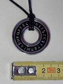 Collana Amuleto Runico Futhark Talismano Fortuna 