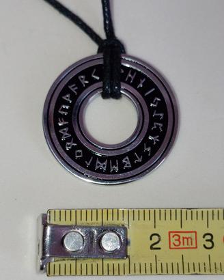 Collana Amuleto Runico Futhark Talismano Fortuna 