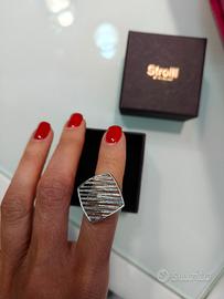 anello da donna in acciaio 