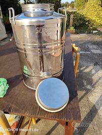 contenitore acciaio inox per olio