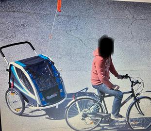 Passeggino Rimorchio bicicletta porta cani 
