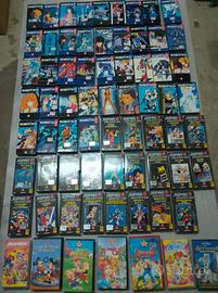 150 VHS cartoni animati titoli vari cartoons 