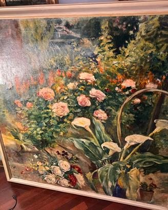 Quadro olio su tela E. Pozzi 1932 100x100cm