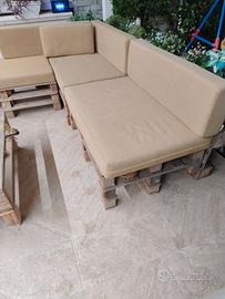 Cuscini per divano pallet con chaise lounge