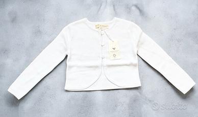 Cardigan bolero  100% cotone organico - 2-3 anni