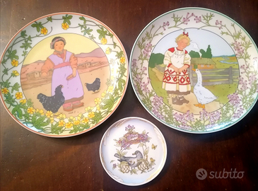 3 Piatti di cui 2 Unicef N.1 e N.2,Serie "I nostri