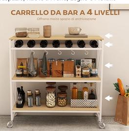 Carrello mobiletto bar cucina sala