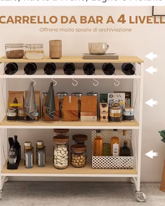 Carrello mobiletto bar cucina sala