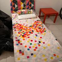 Letto ikea ferro con testara imbottita