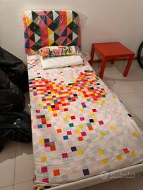 Letto ikea ferro con testara imbottita