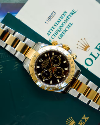 Rolex Daytona Ref. 116523 Full Set Black Dial Slim