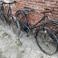 Biciclette d'epoca con freni a bateca da resturare