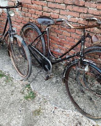 Biciclette d'epoca con freni a bateca da resturare