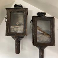 COPPIA DI LANTERNE DA CARROZZA