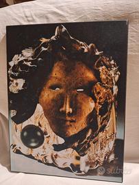 "Maschera" opera firmata stampa su faesite