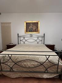 Struttura letto matrimoniale ferro battuto