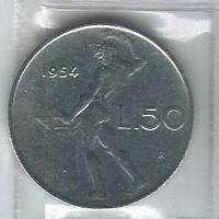 50 Lire "Vulcano 1° Tipo " Repubblica Italiana"